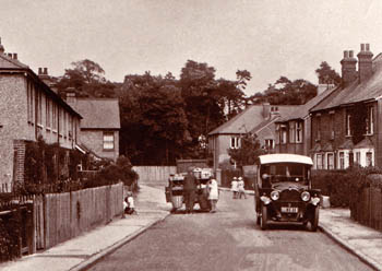 Ferndale Road Banstead - part postcard from Lewis Wood collection